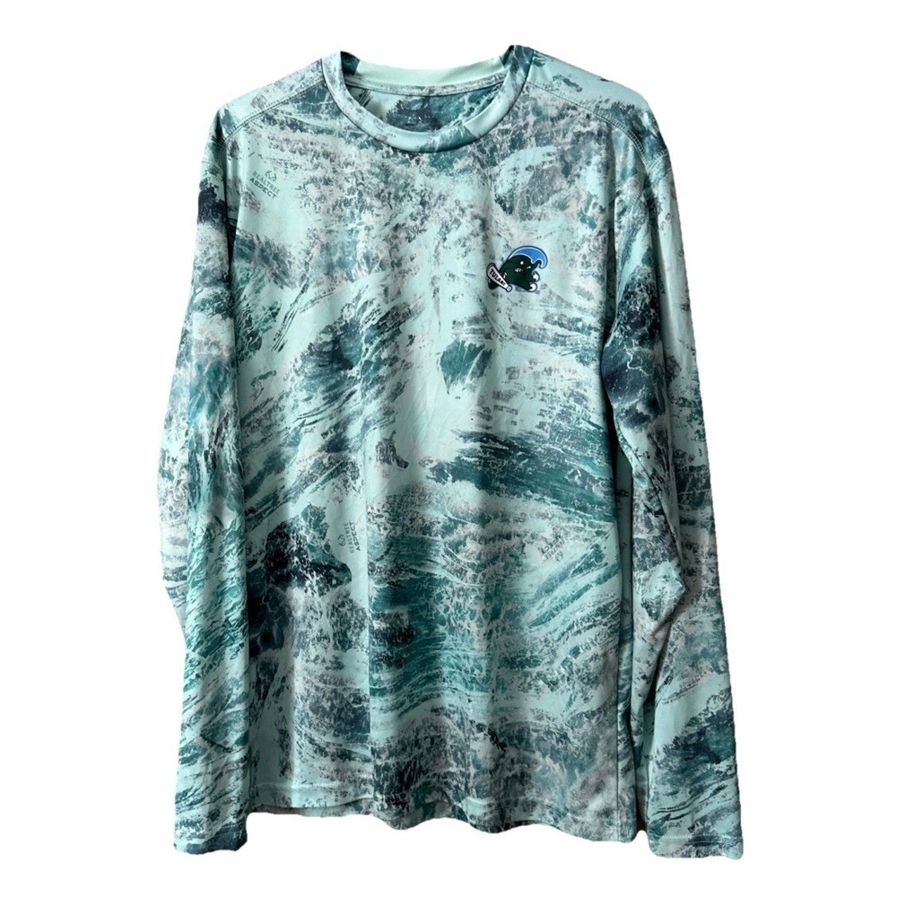 Colosseum Tulane Green Wave Realtree Fishing Long Sleeve Pullover Shirt Mens L